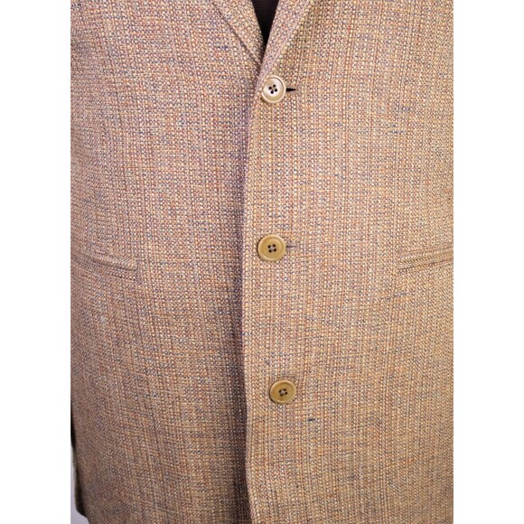 TerritoryAhead Mens Blazer Sport Coat Three Button Casual Jacket 44R Silk Suits - Picture 3 of 12